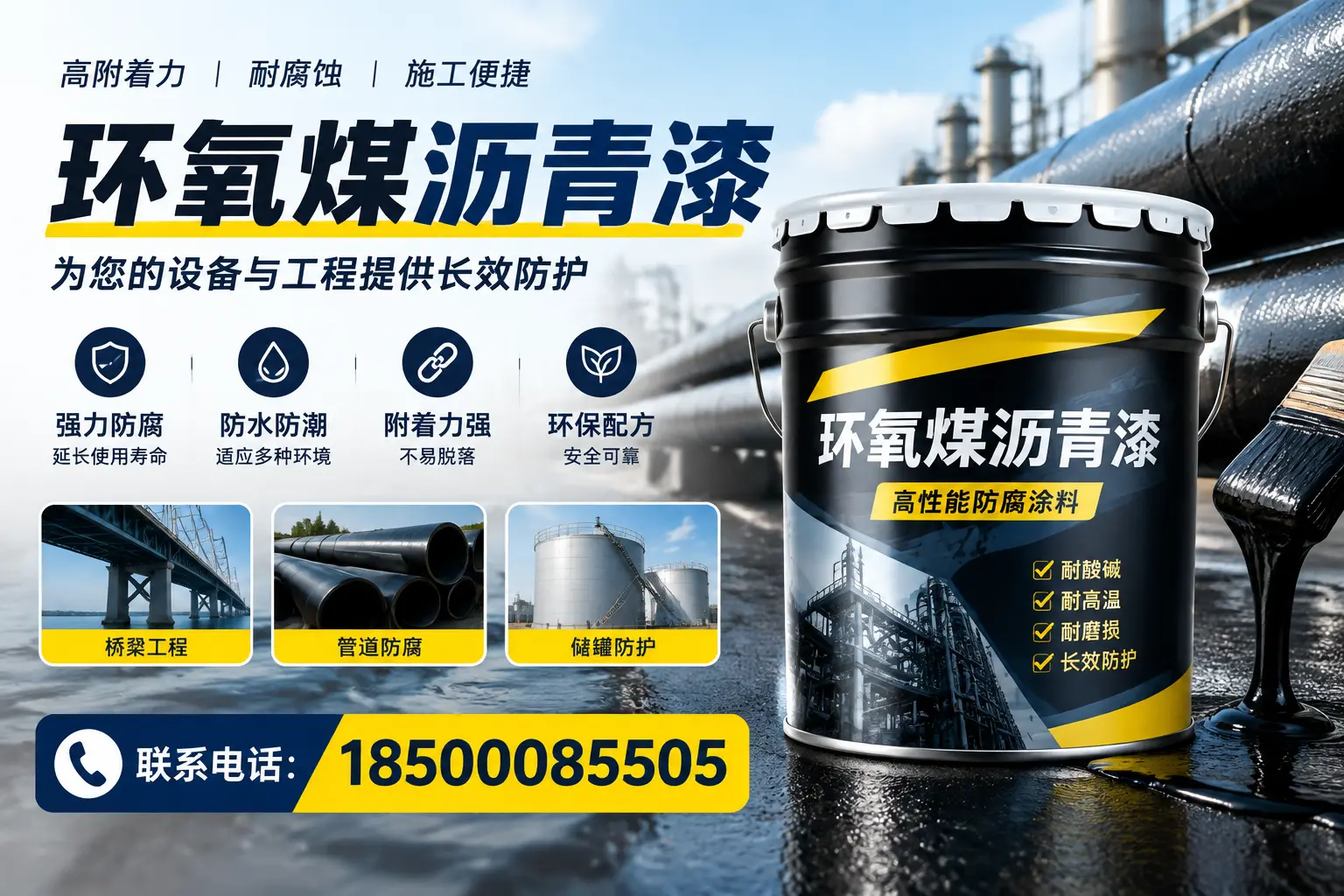 环氧煤沥青漆与其他涂料的对比分析,助力铁门关企业决策